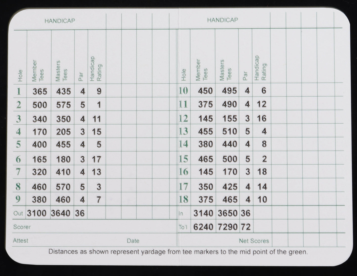 Gary Player Signed Masters Tournament Augusta National Golf Club Scorecard - JSA Certified