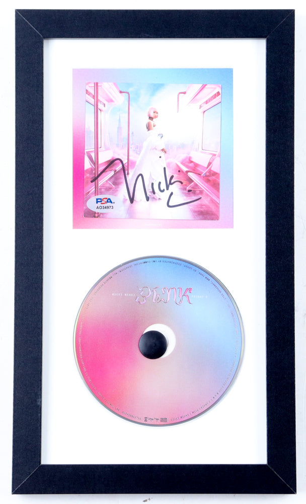 Nicki Minaj Signed "Pink Friday 2" Custom Framed CD Album Insert Display With Disc - PSA Certified