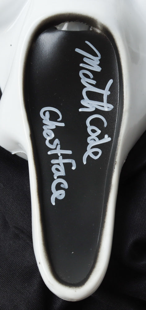 Mathieu Coderre Signed "Scream" Mask Inscribed "Ghostface" - JSA Certified