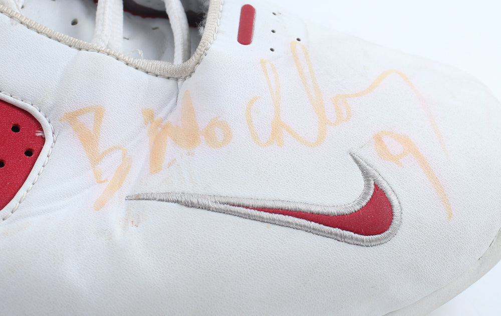 Bostjan Nachbar Signed Nike Basketball Shoe - PSA Certified