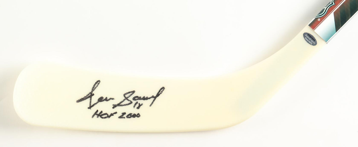 Denis Savard Signed Canadiens Hockey Stick Inscribed "HOF 2000" - Schwartz Certified