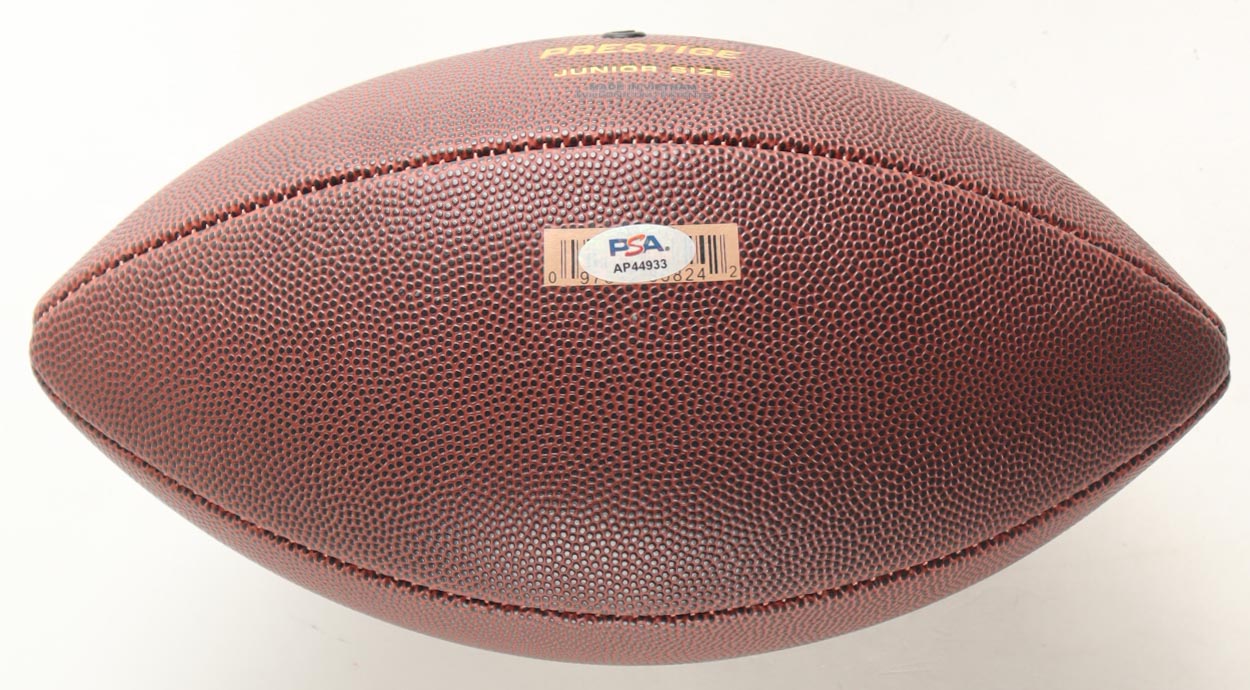 Devin Hester Signed Wilson NFL Football - PSA Certified