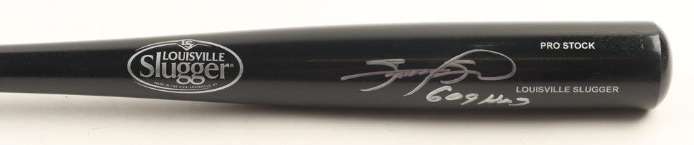 Sammy Sosa Signed Louisville Slugger Pro Stock Baseball Bat Inscribed "609 HRs" - Beckett Certified