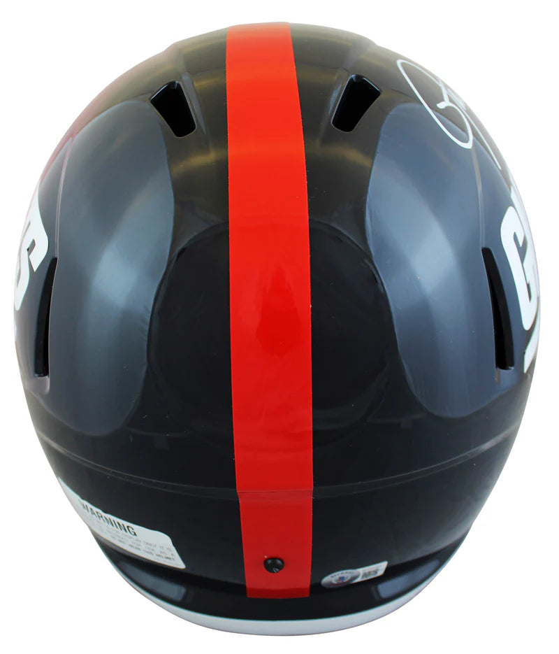Giants Lawrence Taylor Signed 81-99 TB Full Size Speed Rep Helmet PSA Certified & Witnessed