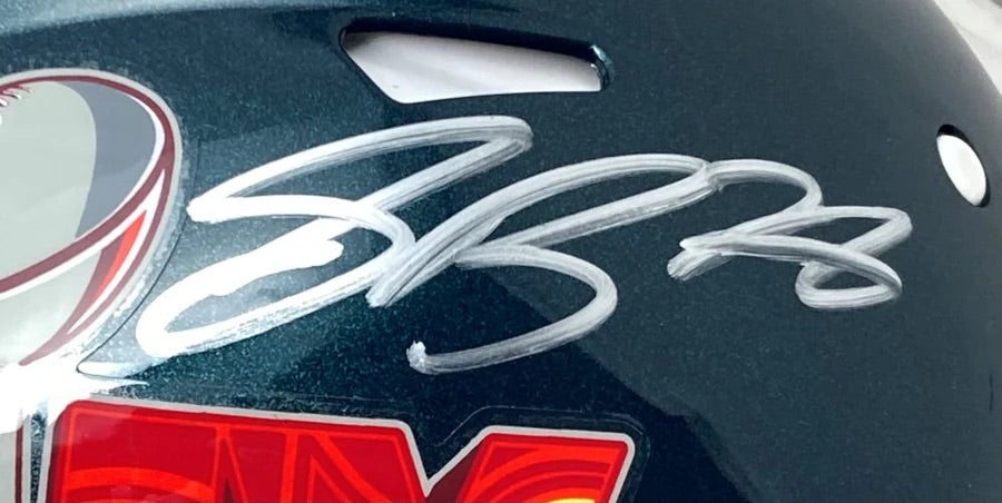 Saquon Barkley Signed Super Bowl Eagles Full Size Speed Helmet - PSA Certified