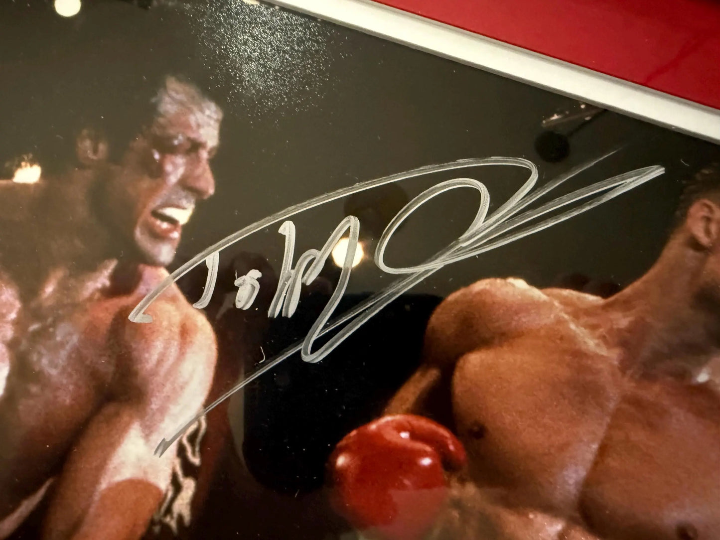 Dolph Lundgren signed Rocky IV 8 X 10 Framed and matted