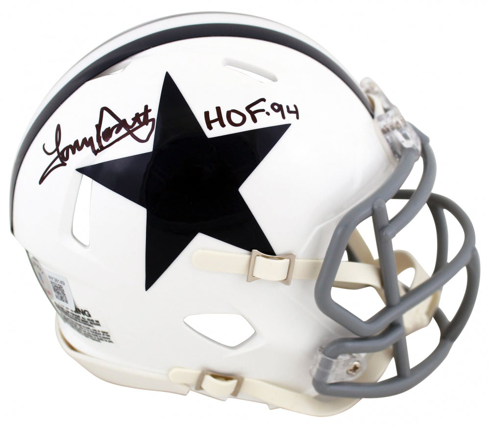 Tony Dorsett Signed Cowboys Speed Mini Helmet Inscribed "HOF '94" - Beckett Certified