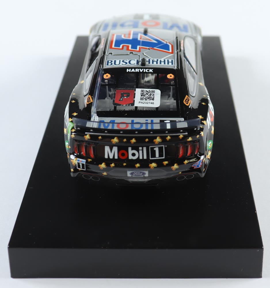 Kevin Harvick Signed LE NASCAR #4 Mobil 1 Triple Action 2022 Mustang - 1:24 Diecast Car - PA Certified