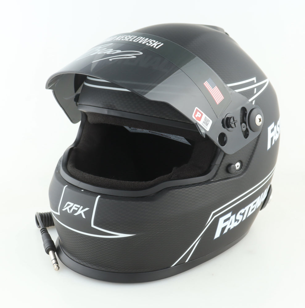 Brad Keselowski Signed NASCAR RFK Fastenal Full-Size Helmet - PA Certified