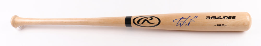 Wander Franco Signed Rawlings Pro Baseball Bat - JSA Certified