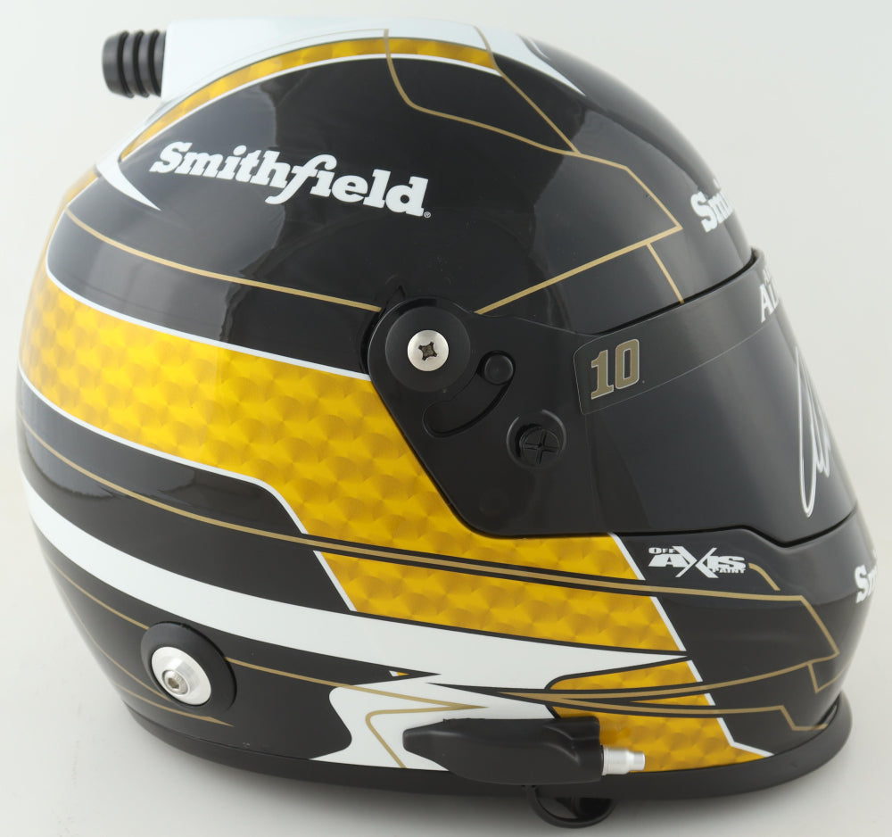 Aric Almirola Signed NASCAR Smithfield Full-Size Helmet - PA Certified