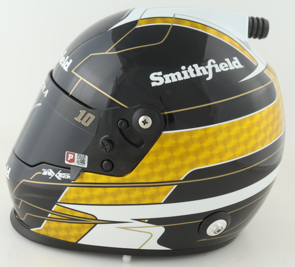 Aric Almirola Signed NASCAR Smithfield Full-Size Helmet - PA Certified