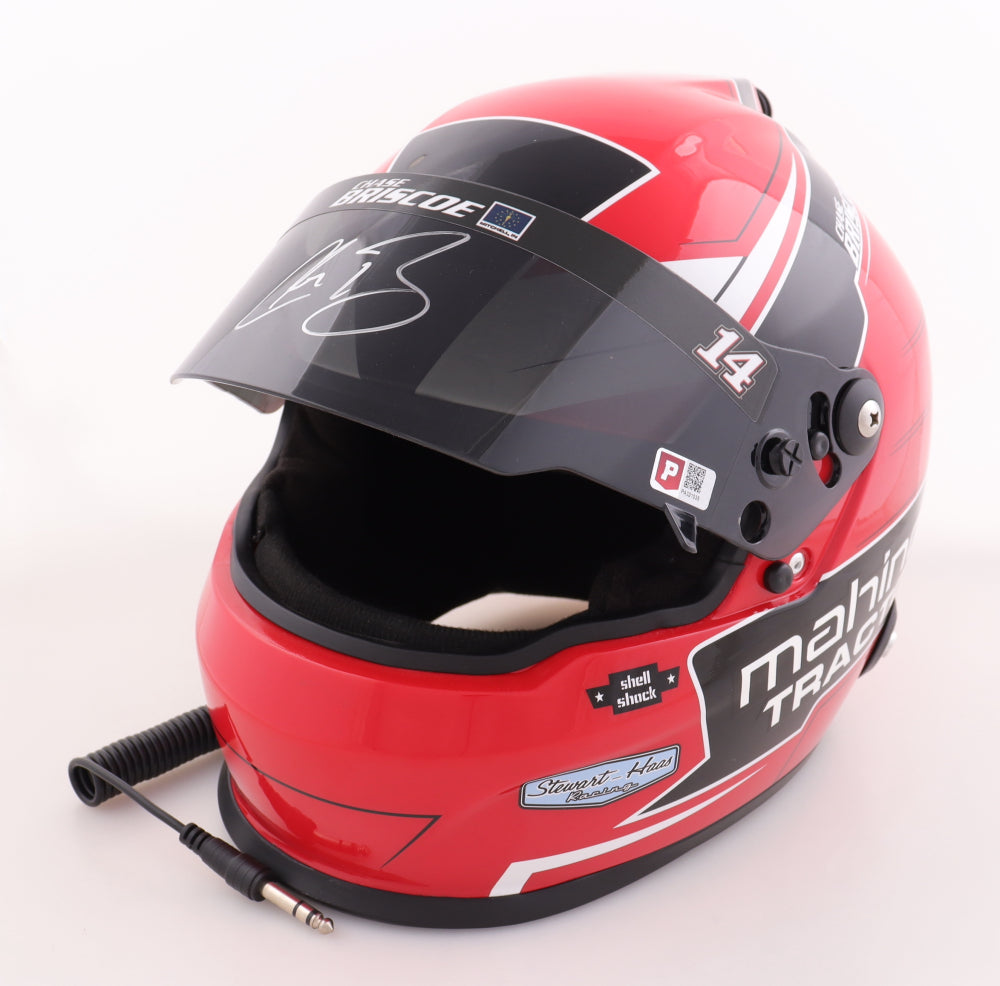 Chase Briscoe Signed NASCAR Mahindra Tractors Full-Size Helmet - PA Certified