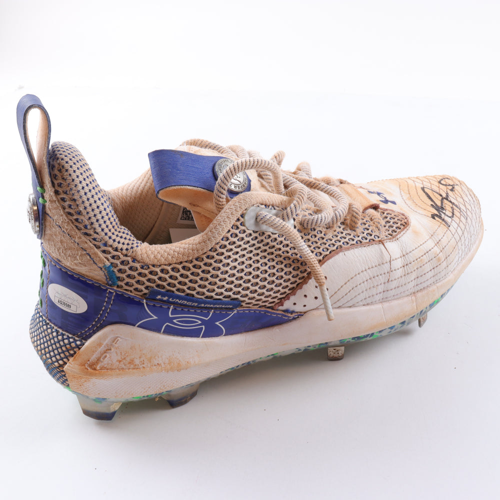 Mark Grace Signed Under Armour Game-Used Baseball Cleat - JSA Certified