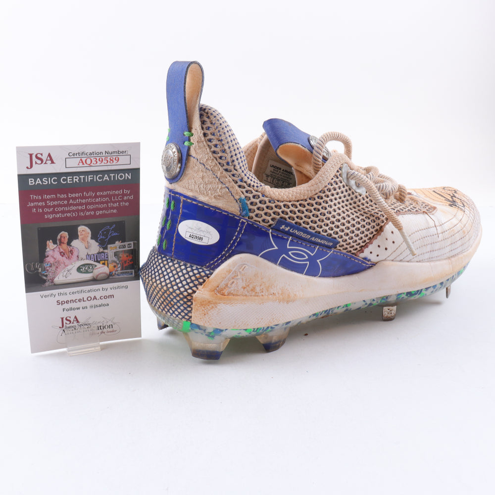 Mark Grace Signed Under Armour Game-Used Baseball Cleat - JSA Certified