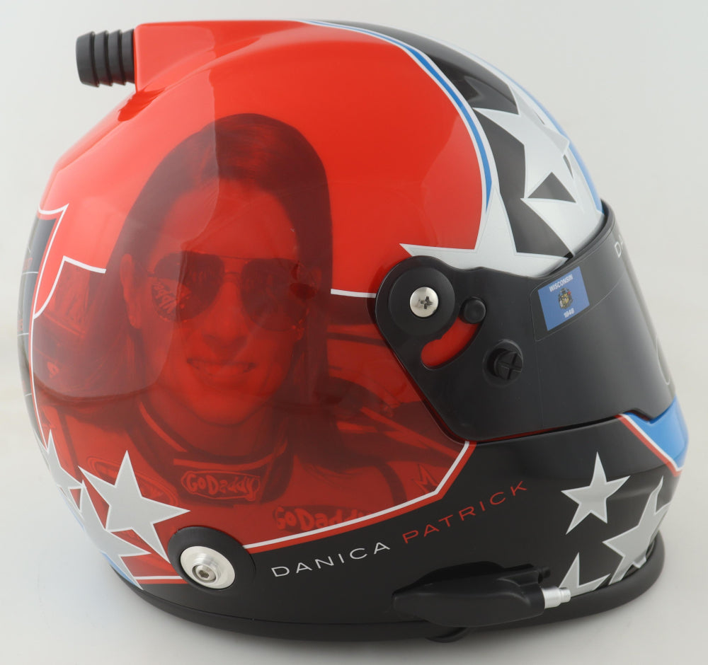 Danica Patrick Signed NASCAR Full-Size Custom Career Highlight Helmet - PA Certified