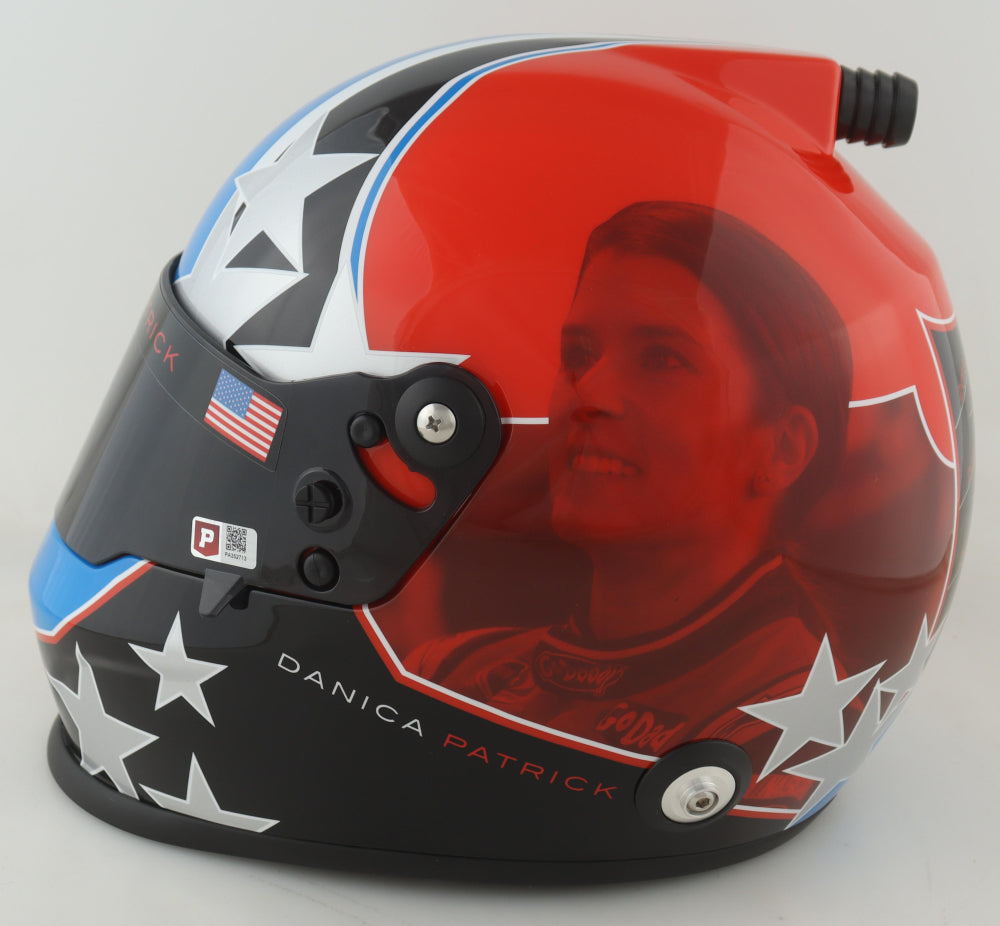 Danica Patrick Signed NASCAR Full-Size Custom Career Highlight Helmet - PA Certified