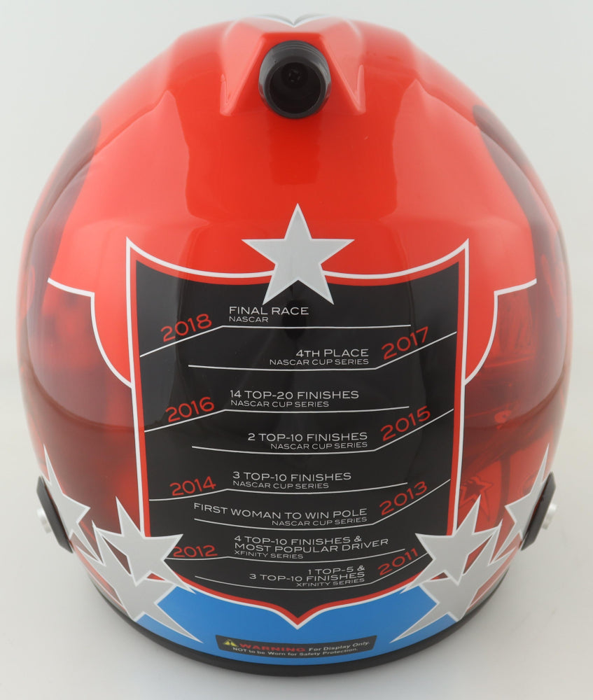Danica Patrick Signed NASCAR Full-Size Custom Career Highlight Helmet - PA Certified