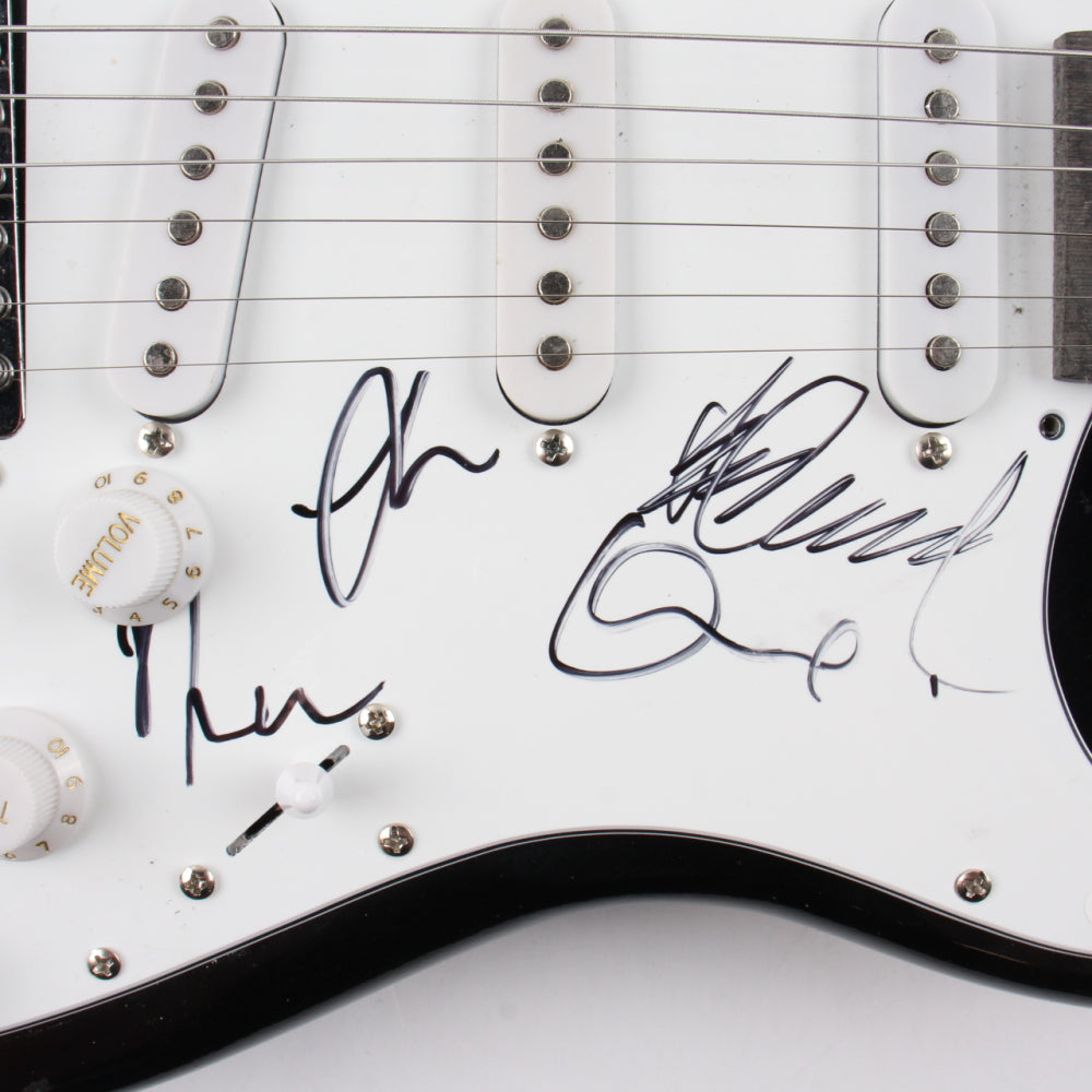 Glass Animals 39" Electric Guitar Band-Signed by (4) with Dave Bayley, Drew MacFarlane, Edmund Irwin-Singer & Joe Seaward - JSA Certified