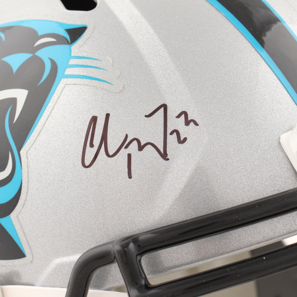 Christian McCaffrey Signed Panthers Full-Size Helmet - Beckett Certified