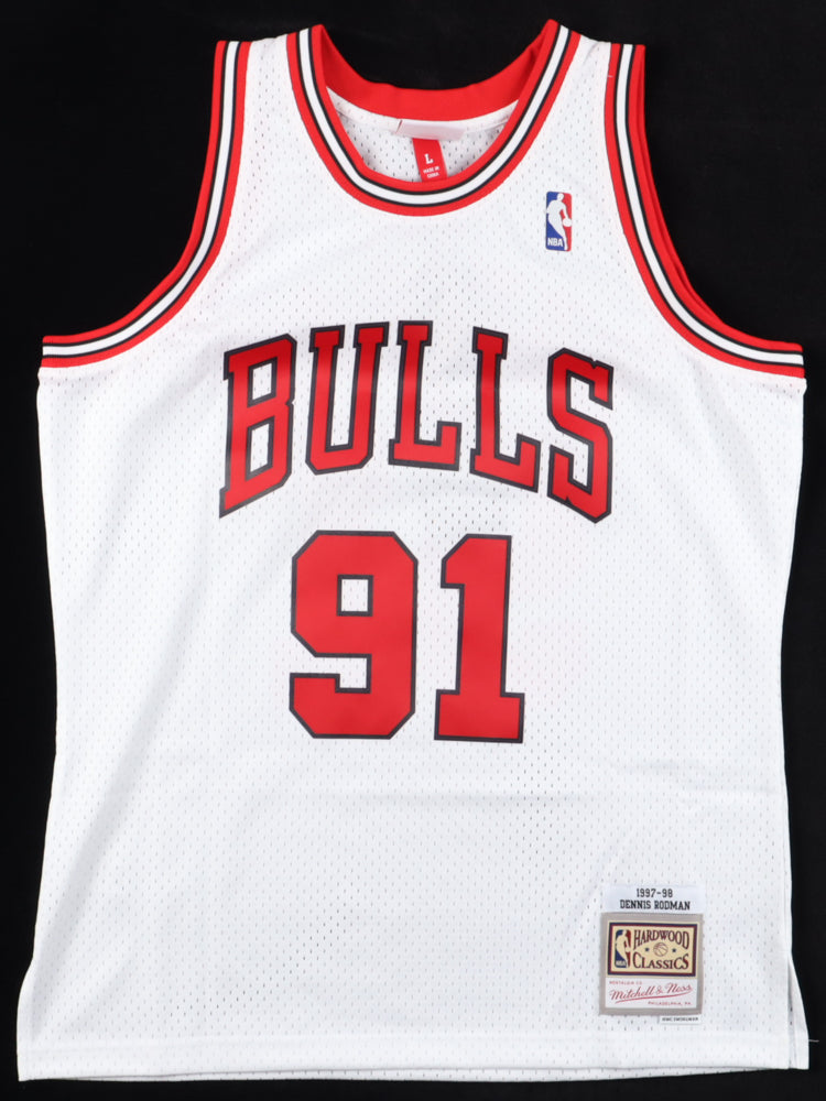 Dennis Rodman Authentic Mitchell & Ness Signed Bulls Jersey - Fanatics Certified