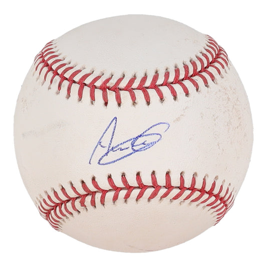 Alexander Canario Signed OML Baseball - JSA certified