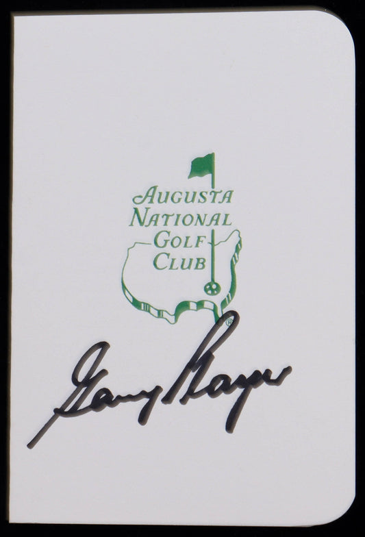 Gary Player Signed Masters Tournament Augusta National Golf Club Scorecard - JSA Certified
