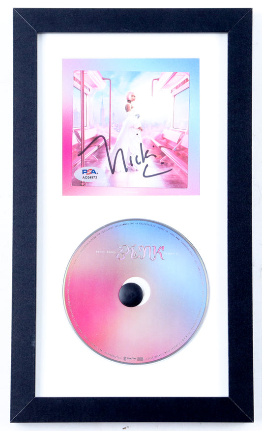 Nicki Minaj Signed "Pink Friday 2" Custom Framed CD Album Insert Display With Disc - PSA Certified