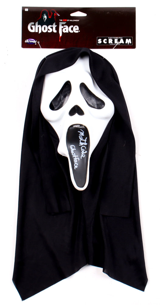 Mathieu Coderre Signed "Scream" Mask Inscribed "Ghostface" - JSA Certified