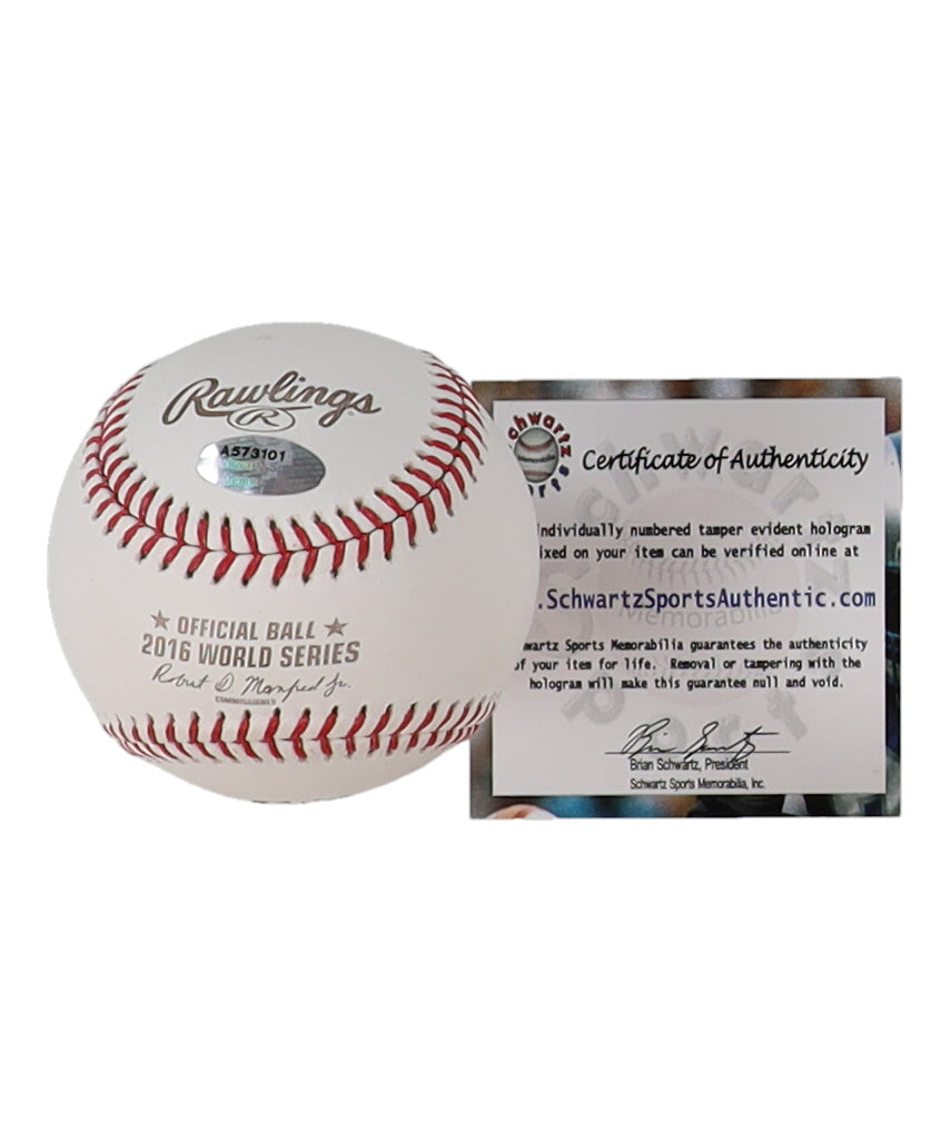 Addison Russell Signed 2016 World Series Baseball - Schwartz Certified