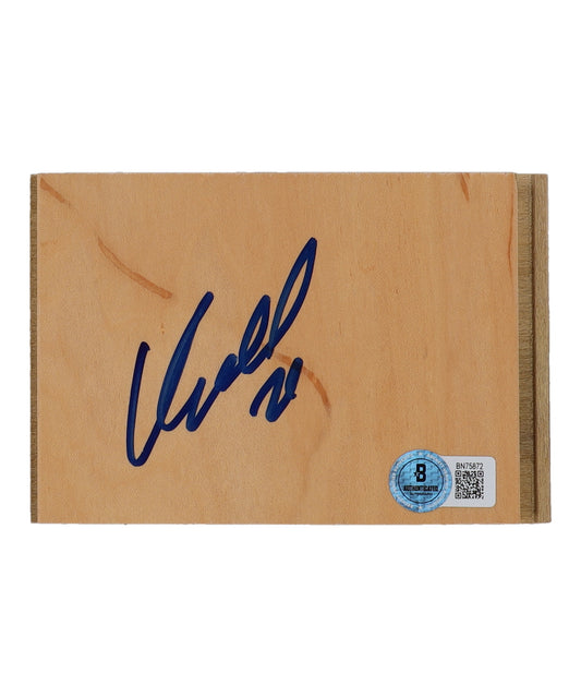 Dominique Wilkins Signed 4x5 Floor Piece - Beckett Certified