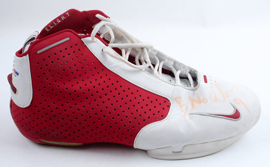 Bostjan Nachbar Signed Nike Basketball Shoe - PSA Certified