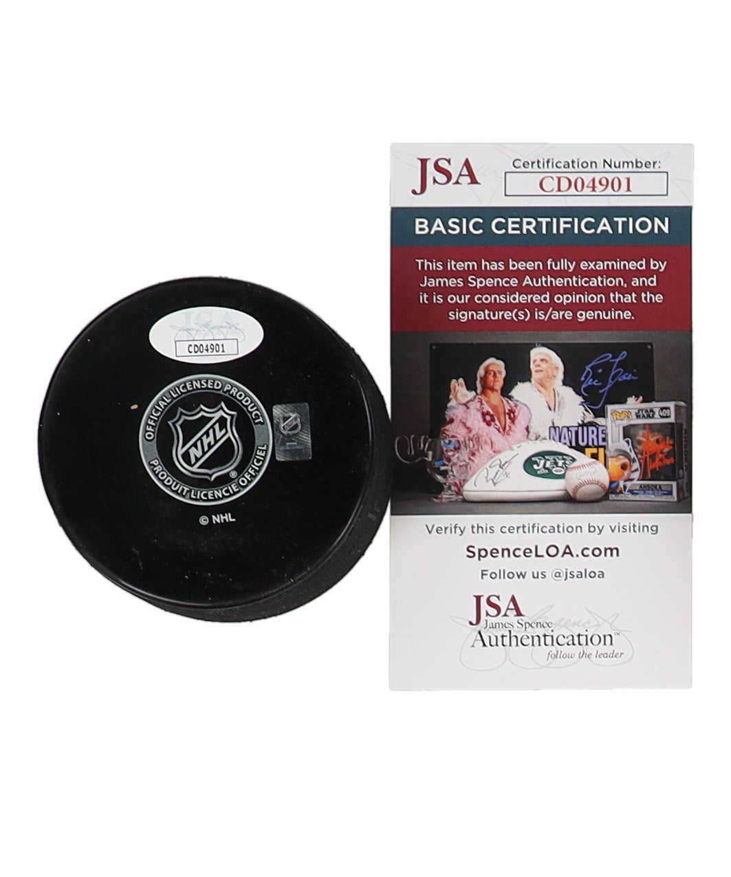 Chris Chelios Signed Blackhawks Logo Hockey Puck Inscribed "HOF 2013" - JSA Certified