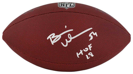 Brian Urlacher Autographed NFL Football - Brian Urlacher Certified