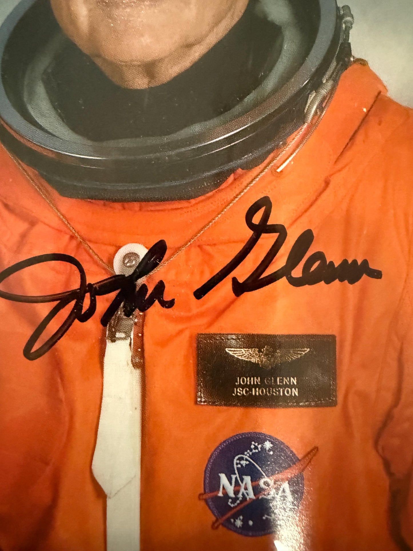 John Glenn Signed 8X10 Framed and Matted PSA COA