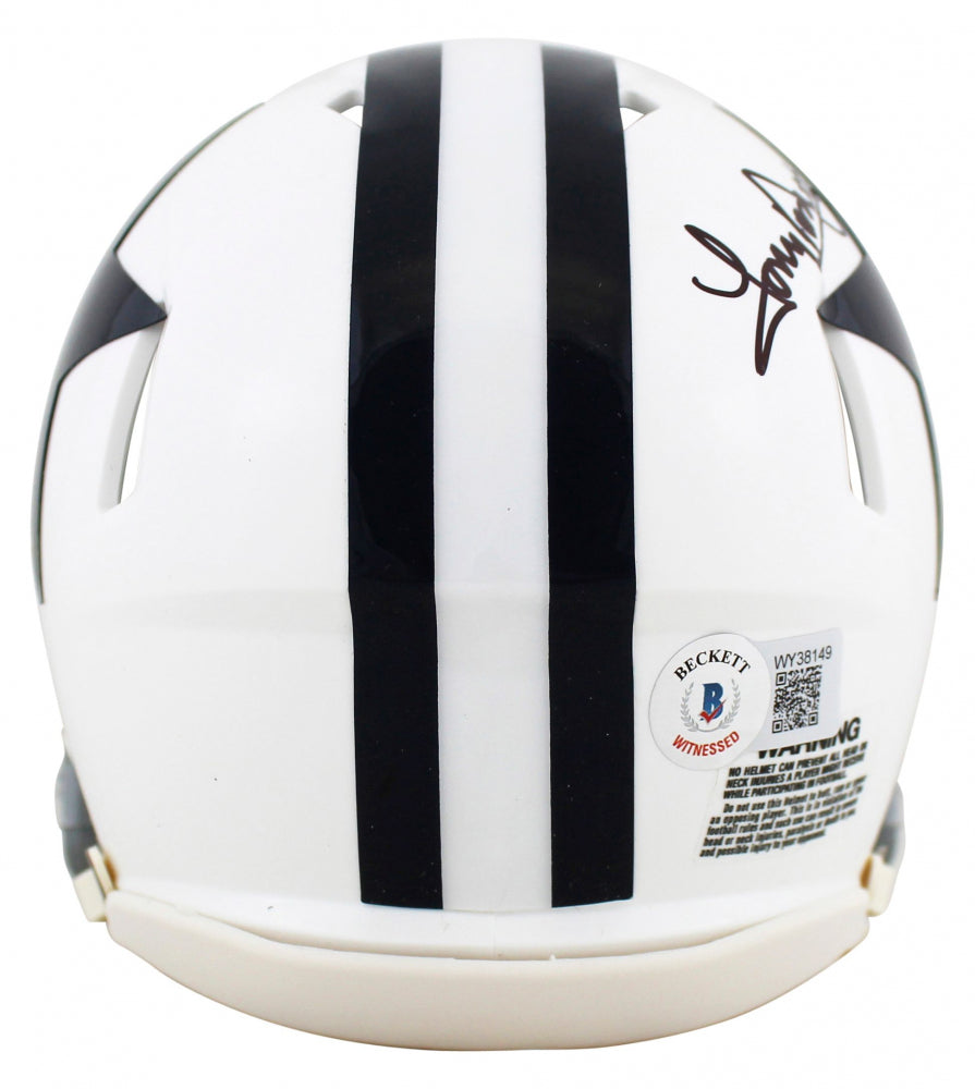 Tony Dorsett Signed Cowboys Speed Mini Helmet Inscribed "HOF '94" - Beckett Certified