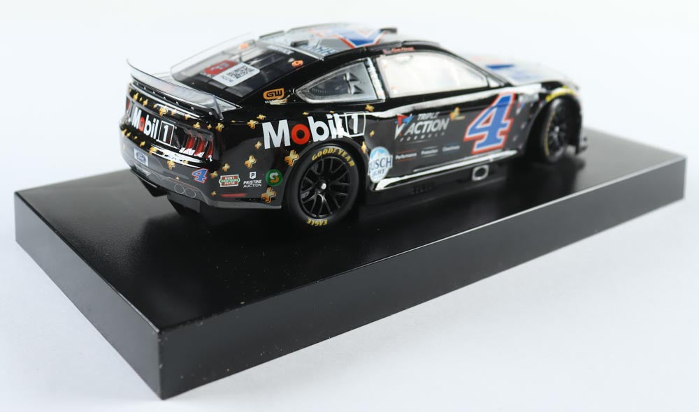 Kevin Harvick Signed LE NASCAR #4 Mobil 1 Triple Action 2022 Mustang - 1:24 Diecast Car - PA Certified