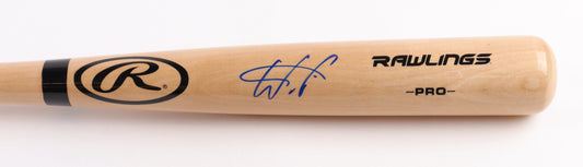 Wander Franco Signed Rawlings Pro Baseball Bat - JSA Certified