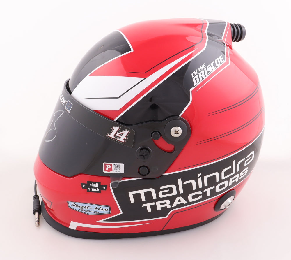 Chase Briscoe Signed NASCAR Mahindra Tractors Full-Size Helmet - PA Certified