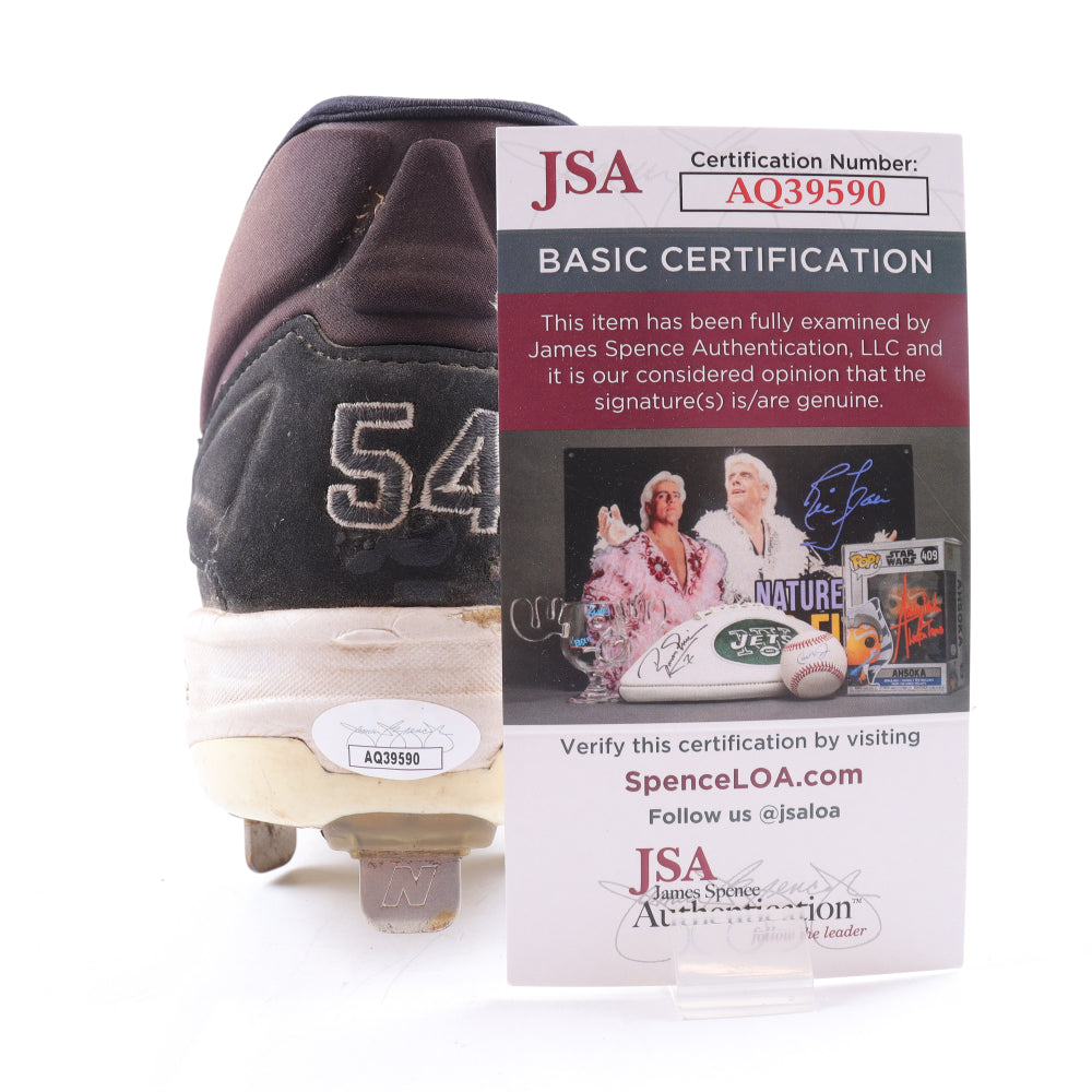 Mark Grace Signed New Balance Game-Used Baseball Cleat - JSA Certified