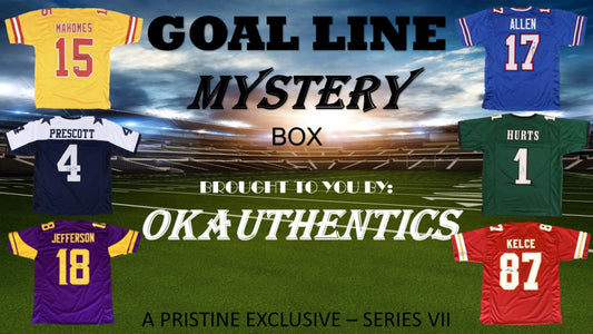OKAUTHENTICS Goal Line Football Jersey Mystery Box Series VII