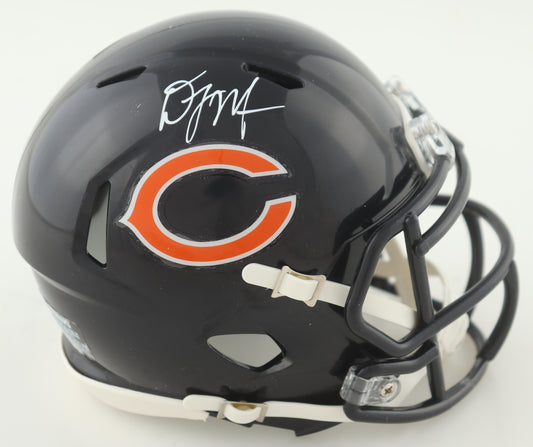 D. J. Moore Signed Bears Speed Mini Helmet - JSA Certified