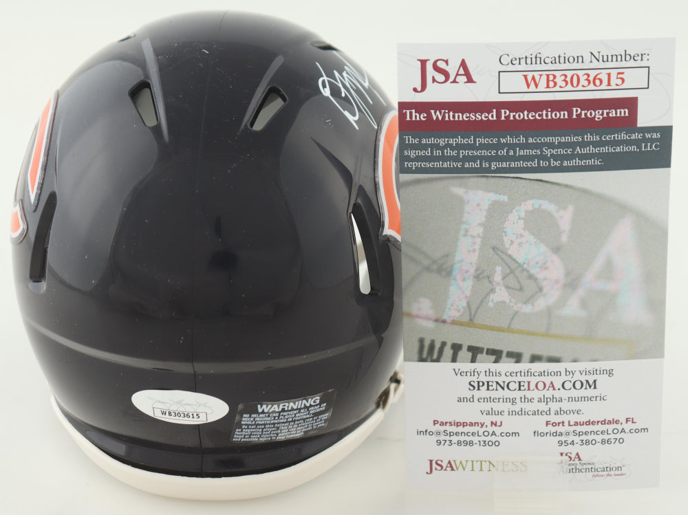 D. J. Moore Signed Bears Speed Mini Helmet - JSA Certified