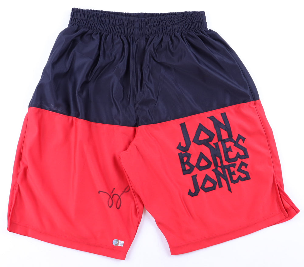 Jon "Bones" Jones Signed Trunks - Beckett Certified
