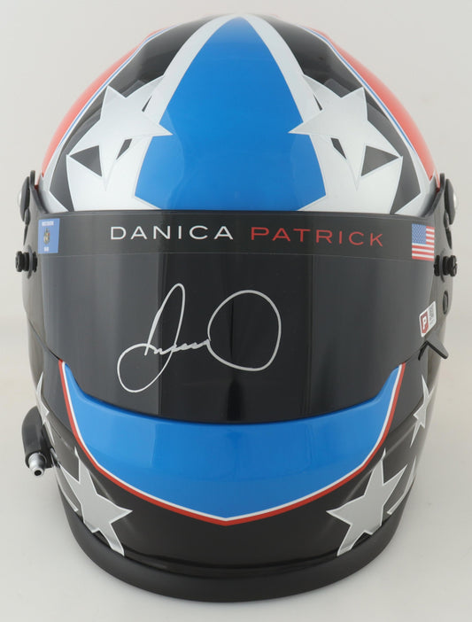 Danica Patrick Signed NASCAR Full-Size Custom Career Highlight Helmet - PA Certified