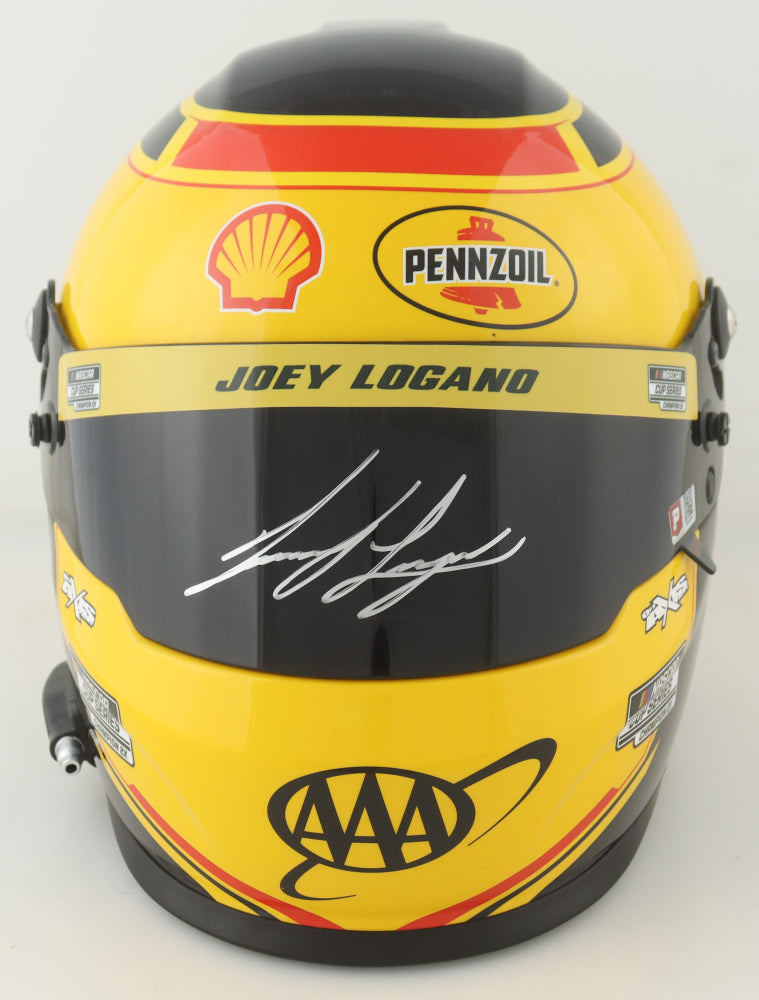 Joey Logano Signed NASCAR Penske Championship Full-Size Helmet - PA Certified