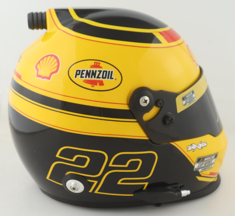 Joey Logano Signed NASCAR Penske Championship Full-Size Helmet - PA Certified