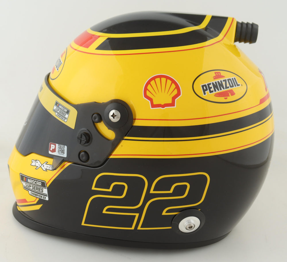 Joey Logano Signed NASCAR Penske Championship Full-Size Helmet - PA Certified