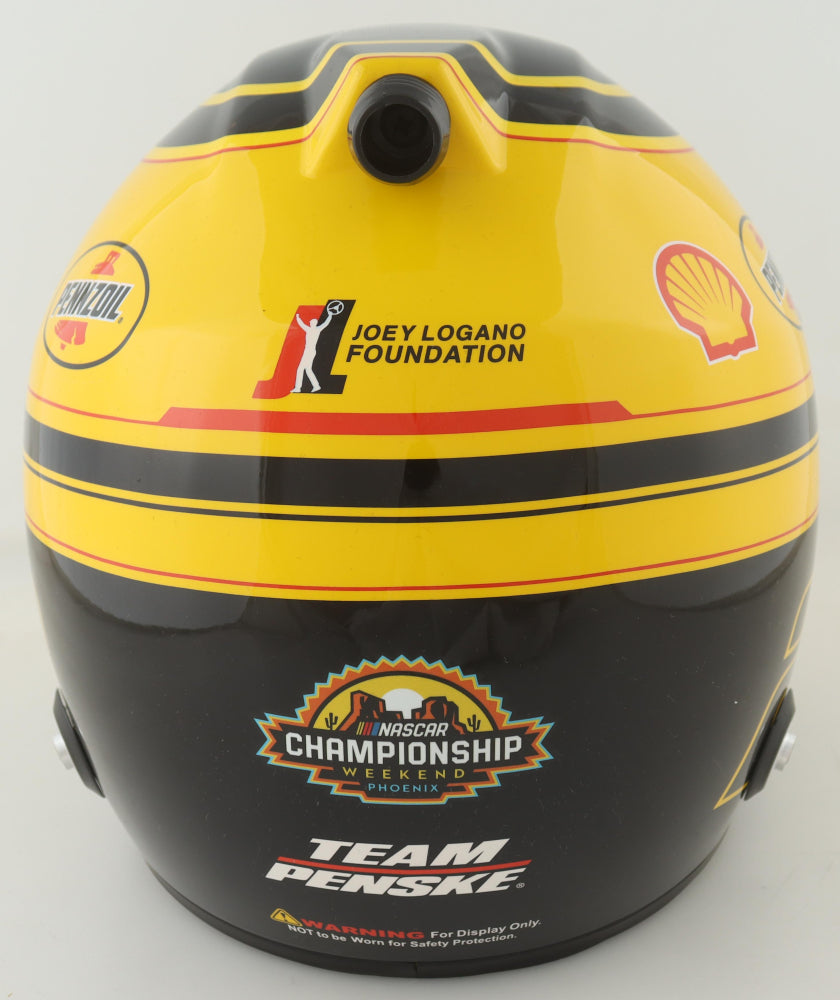 Joey Logano Signed NASCAR Penske Championship Full-Size Helmet - PA Certified