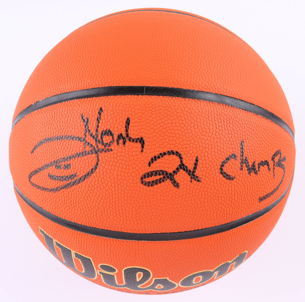 Joakim Noah Signed NCAA Basketball Inscribed "2x Nat'l Champs" - Schwartz Certified